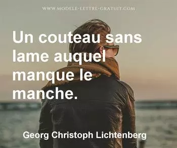 Citation de Georg Christoph Lichtenberg