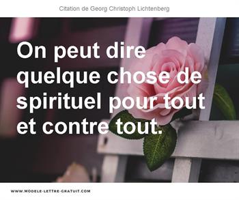 Citations Georg Christoph Lichtenberg
