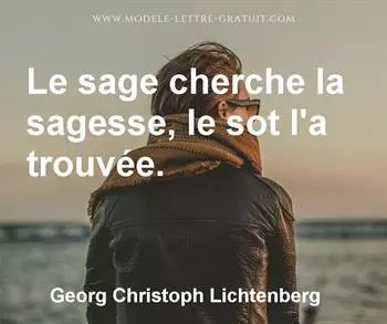 Citation de Georg Christoph Lichtenberg