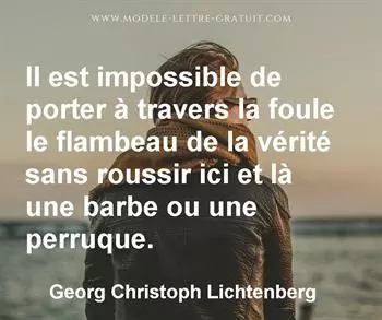 Citation de Georg Christoph Lichtenberg