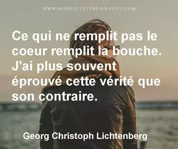 Citation de Georg Christoph Lichtenberg