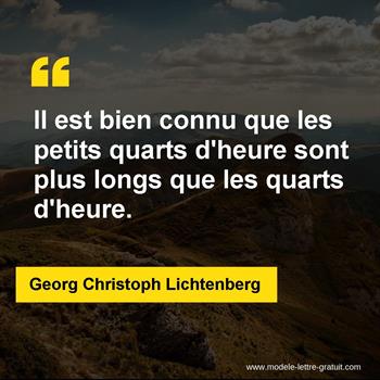 Citation de Georg Christoph Lichtenberg