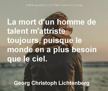 Citation de Georg Christoph Lichtenberg