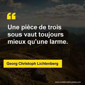 Citation Georg Christoph Lichtenberg
