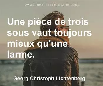 Citation de Georg Christoph Lichtenberg