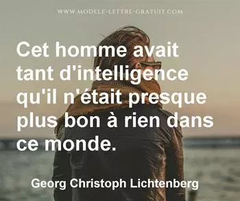Citation de Georg Christoph Lichtenberg