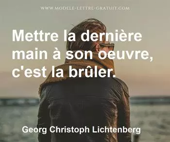 Citation de Georg Christoph Lichtenberg