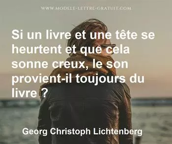 Citation de Georg Christoph Lichtenberg