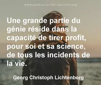 Citation de Georg Christoph Lichtenberg