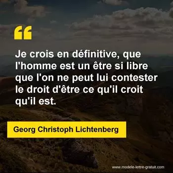 Citation Georg Christoph Lichtenberg