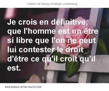 Citations Georg Christoph Lichtenberg