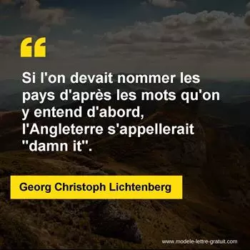 Citation Georg Christoph Lichtenberg