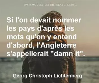 Citation de Georg Christoph Lichtenberg