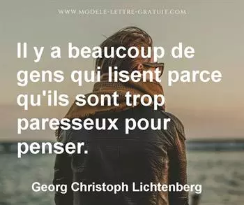 Citation de Georg Christoph Lichtenberg