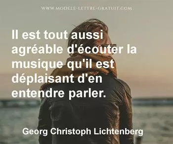 Citation de Georg Christoph Lichtenberg