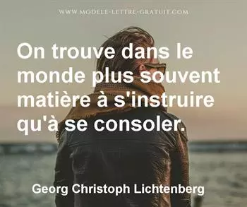Citation de Georg Christoph Lichtenberg