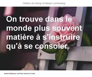 Citations Georg Christoph Lichtenberg