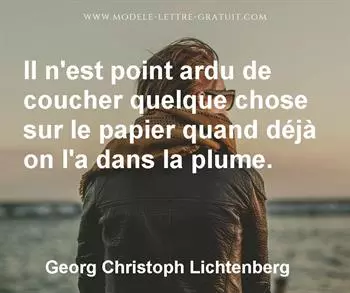 Citation de Georg Christoph Lichtenberg