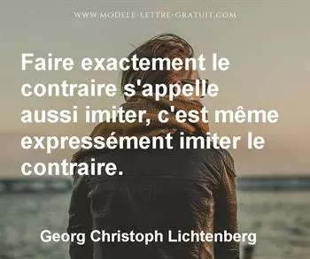 Citation de Georg Christoph Lichtenberg