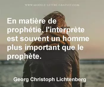 Citation de Georg Christoph Lichtenberg
