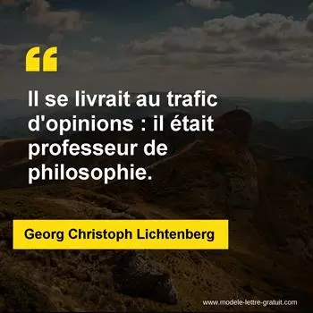 Citation Georg Christoph Lichtenberg