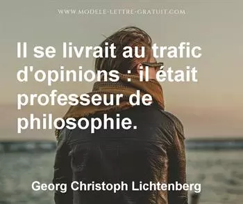 Citation de Georg Christoph Lichtenberg