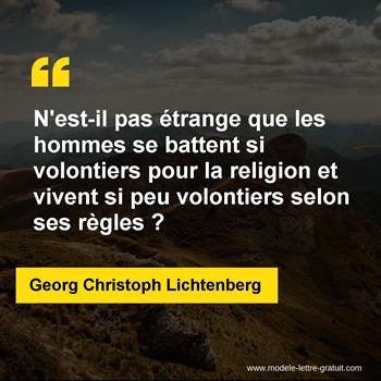 Citation de Georg Christoph Lichtenberg