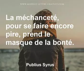 Citation de Publius Syrus