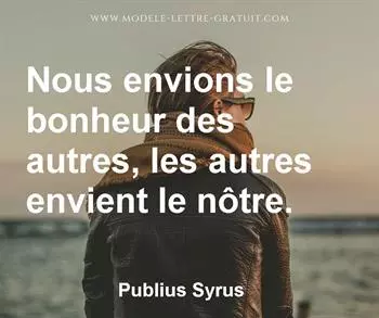Citation de Publius Syrus