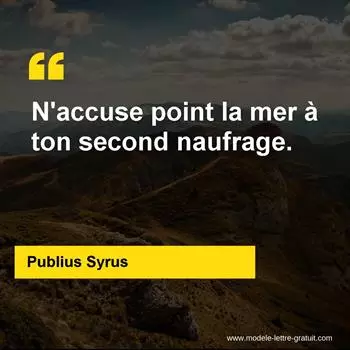 Citation Publius Syrus