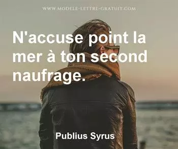 Citation de Publius Syrus