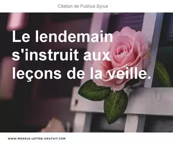 Citations Publius Syrus