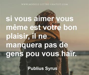 Citation de Publius Syrus