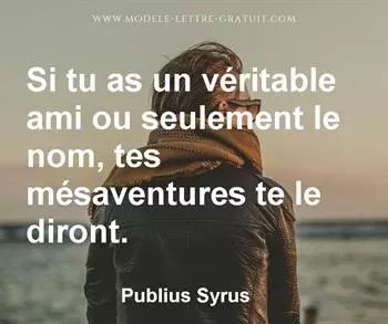 Citation de Publius Syrus