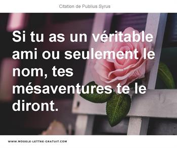 Citations Publius Syrus