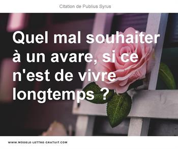 Citations Publius Syrus
