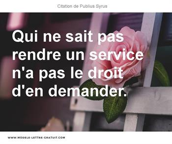 Citations Publius Syrus