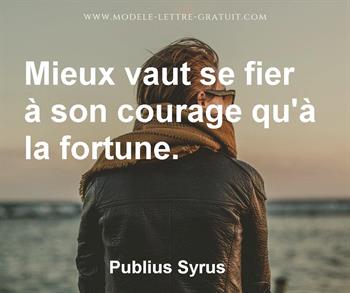 Citation de Publius Syrus