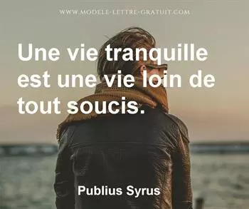 Citation de Publius Syrus