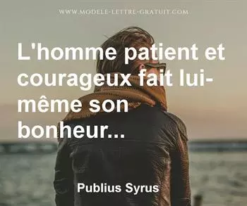 Citation de Publius Syrus