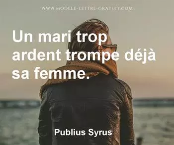 Citation de Publius Syrus