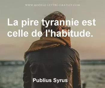 Citation de Publius Syrus