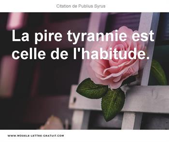 Citations Publius Syrus