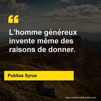 Citations Publius Syrus