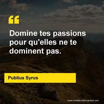 Citation Publius Syrus