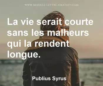 Citation de Publius Syrus