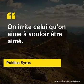 Citation Publius Syrus