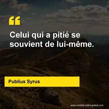 Citation Publius Syrus