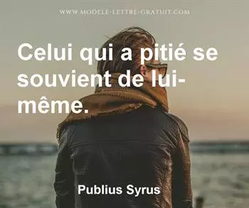 Citation de Publius Syrus
