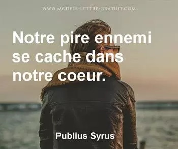Citation de Publius Syrus